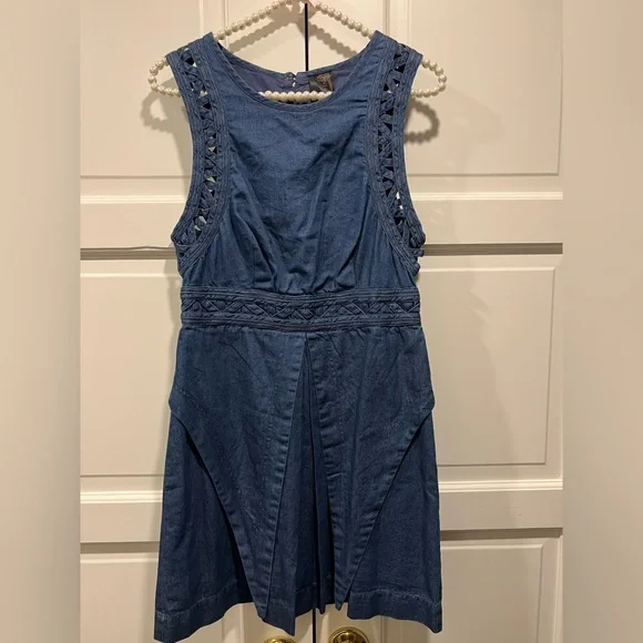 NWOT Free People New Romantics Highland Denim Dress - Picture 3 of 7